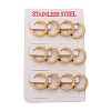 304 Stainless Steel Huggie Hoop Earrings EJEW-O096-19G-2