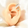 Brass Micro Pave Cubic Zirconia Cuff Earrings CU-CBAE7DF-29G-1