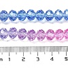 Transparent Painted Glass Beads Strands X1-DGLA-A034-T6mm-A08-3