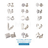  304 Stainless Steel Stud Earring Findings STAS-TA0004-72P-20