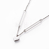 304 Stainless Steel Pendant Necklaces NJEW-L151-08P-2