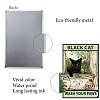 2Pcs 2 Style Rectangle with Cat Pattern Vintage Metal Iron Sign Poster DIY-CN0002-58-3