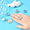 Tarnish Resistant Stainless Steel Cuff Ring Findings PW-WG67428-05-2