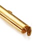 Brass Slide On End Clasp Tubes KK-TA0007-29G-5