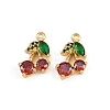 Brass Micro Pave Cubic Zirconia Pendants KK-C115-03B-03G-1
