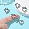 SHEGRACE Brass Spring Gate Rings XGRQ4G210-675P-4