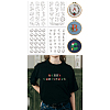 4 Sheets 11.6x8.2 Inch Stick and Stitch Embroidery Patterns DIY-WH0455-227-8