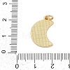 Moon Brass Pendants KK-I723-48G-3