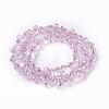 Transparent Glass Beads Strands GLAA-H022-04A-2