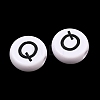 Opaque Acrylic European Beads AC-CBA3BDD-01Q-2
