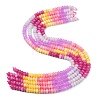 Gradient Color Natural White Jade Beads Strands X-G-NH0006-A09-01-2