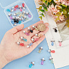 4 Sets Angle Shape Acrylic Pendants FIND-PH0009-11-4