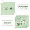  3pcs 3 styles Brass Adjustable Ring Findings FIND-FI0001-06P-5