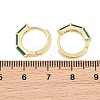 Brass Micro Pave Cubic Zirconia Hoop Earrings KK-CBA8324-12G-02-4