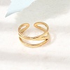 304 Stainless Steel Cuff Open Rings SA-CBAD22F-01G-I-3