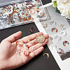 120Pcs 6 Colors Transparent Glass Beads FIND-GA0004-17-3