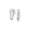 Brass Micro Pave Clear Cubic Zirconia Charms CU-CBA9FFD-01P-A-1