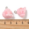 Flocky Acrylic Pendants FIND-A044-01F-3