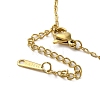 Brass Micro Pave Clear Cubic Zirconia Pendant Necklaces for Women NJEW-E106-08KCG-02-3
