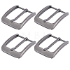4Pcs Alloy Single Prong Roller Buckles FIND-CL0002-11-1