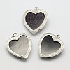 Heart Synthetic Blue Goldstone Pendants GP356-6-2