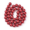 Eco-Friendly Dyed Glass Pearl Round Beads Strands HY-A002-10mm-RB038-4
