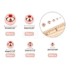 300Pcs 5 Sizes Brass Beads KK-PH0001-73RG-WH-5