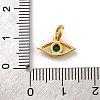 Brass Micro Pave Cubic Zirconia Charms KK-U033-21G-02-3