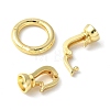 Brass Fold Over Clasps KK-M320-20G-2