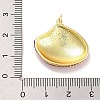 Real 18K Gold Plated Rack Plating Brass Enamel Pendants X-KK-M293-32G-02-3