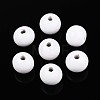 Spray Painted Round Natural Schima Wood Beads WOOD-A018-12mm-30-1