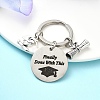 Flat Round Alloy Keychain KEYC-YW00090-05-1