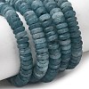 Frosted Dyed Natural White Jade Beads Strands G-K389-C43-01A-01-2