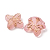 Frosted Transparent Acrylic Beads OACR-Z041-04-4