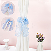 4Pcs Gauze Bowknot Curtain Tiebacks AJEW-HY0003-53B-4