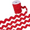 9 Yards Polyester Wavy Fringe Trim Ribbon OCOR-XCP0002-90B-1