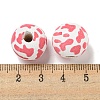 Printed Wood European Beads WOOD-G022-12B-3