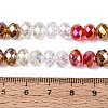 Electroplate Transparent Glass Beads Strands EGLA-N022-16A-A01-4