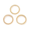 Brass Soldered Closed Jump Rings KK-K253-15D-03G-1