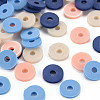 Handmade Polymer Clay Beads Strands CLAY-R089-8mm-T030-2