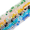  12 Strands 6 Colors Electroplate Glass Beads Strands EGLA-TA0001-31-2