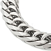 304 Stainless Steel Cuban Link Chain Bracelets for Men BJEW-B093-03P-2