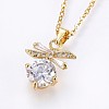 304 Stainless Steel Pendant Necklaces NJEW-H486-06G-1