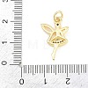 Brass Micro Pave Cubic Zirconia Pendants KK-F938-38G-01-3