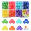 184Pcs 8 Colors Transparent Plastic Beads KY-YW0001-52-1