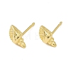 Brass Shell Shape Stud Earrings for Women KK-A172-37G-2