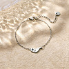 304 Stainless Steel Polar Bear Link Bracelets WG1BBC9-01-1