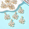 SHEGRACE Brass Clear Cubic Zirconia Pendants XGRQ3K444-564G-4