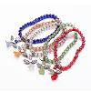 Glass Beads Stretch Bracelets BJEW-JB02546-1