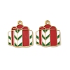 304 Stainless Steel Enamel Pendants STAS-L300-012G-17-1